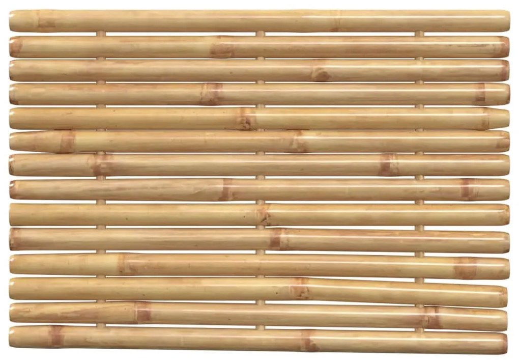Tapetes de casa de banho 2 pcs 70x50 cm bambu