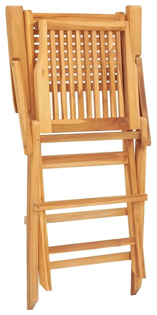 Cadeiras de jardim dobráveis 2 pcs 55x62x90 cm teca maciça