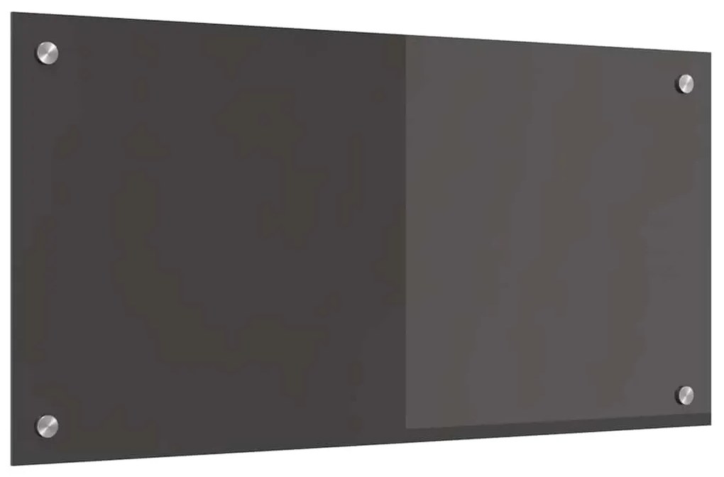 Bancada de Cozinha vidaXL Cinzento Escuro 80x40x0,6 cm em Vidro Temper
