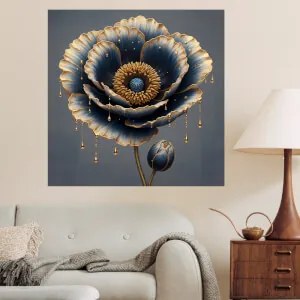 Autocolante Wolf Poppy - Imagem floral em contraste