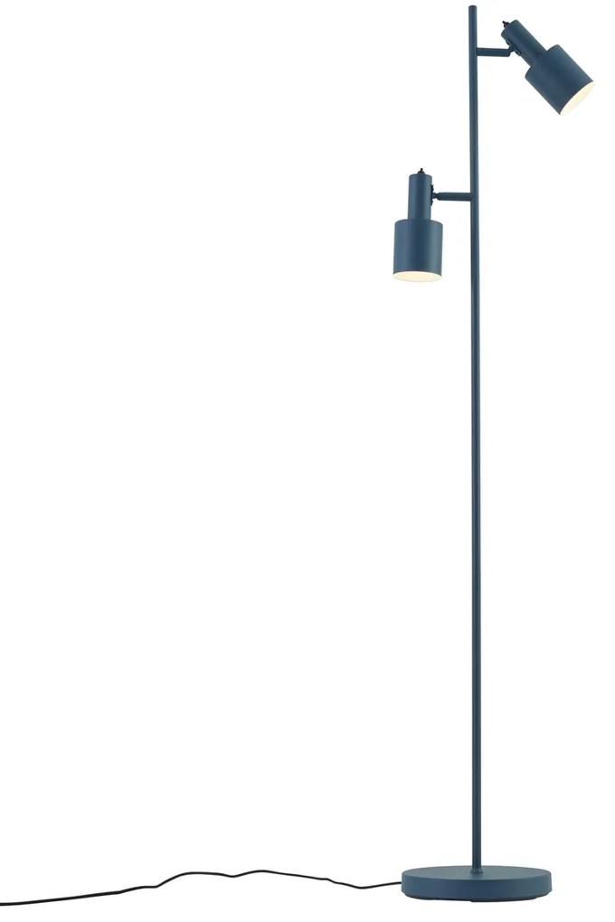 Candeeiro de pé moderno azul 2 luzes - Stijn Moderno