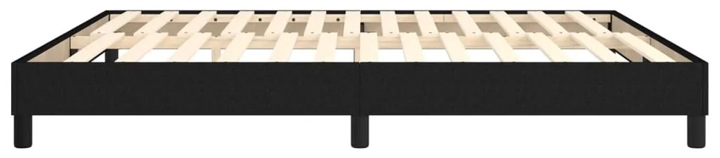 Estrutura de cama sem colchão 160x200 cm tecido preto