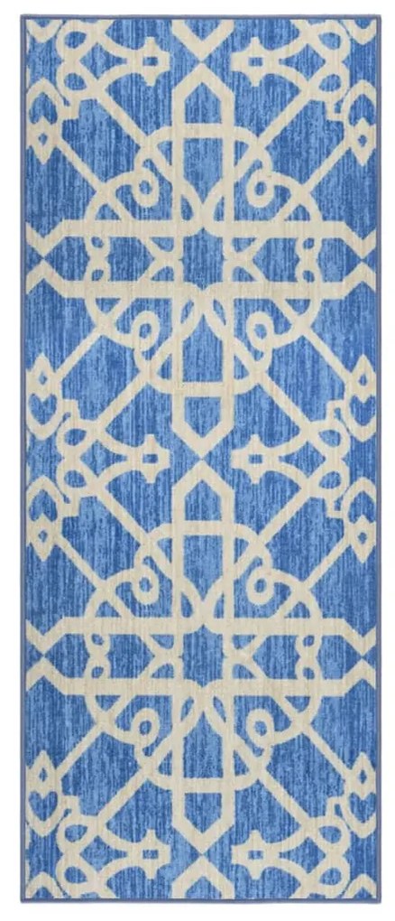 vidaXL Tapete/passadeira 80x200 cm azul