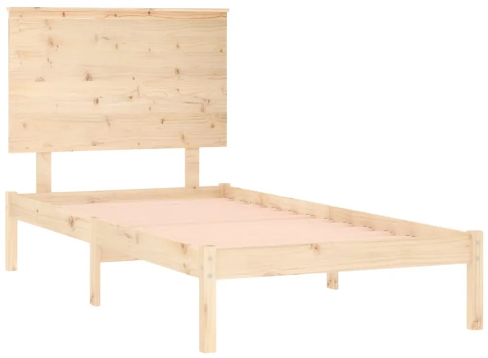 Cama sem colchão 100x200 cm madeira de pinho maciça