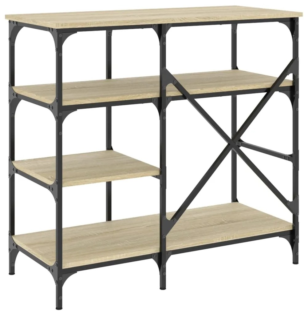 Estante 90x40x84 cm derivados de madeira/metal carvalho sonoma