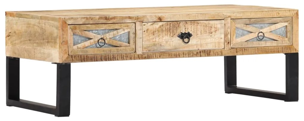 Mesa de centro 110x50x38 cm madeira de mangueira maciça