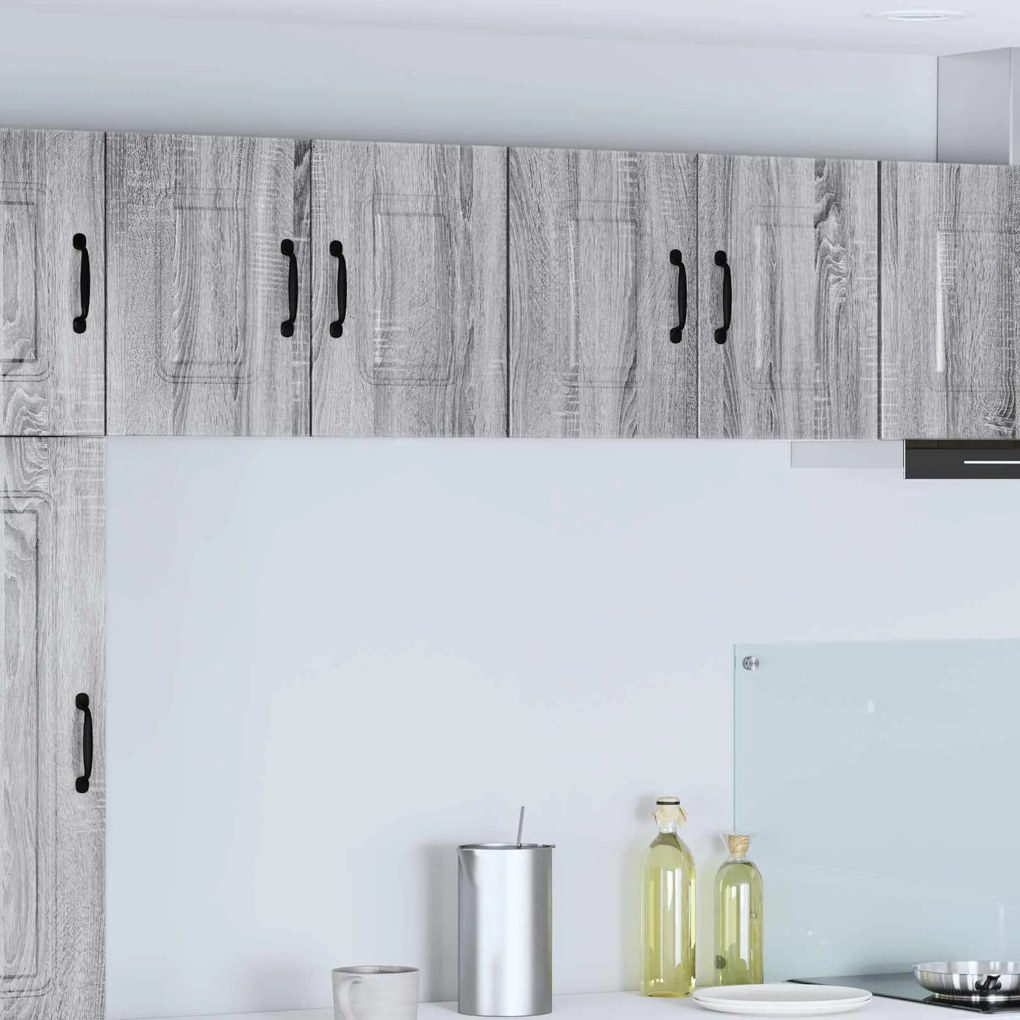 vidaXL Armário de Cozinha Kalmar 2 pcs Cinza Sonoma 60 x 31 x 40 cm