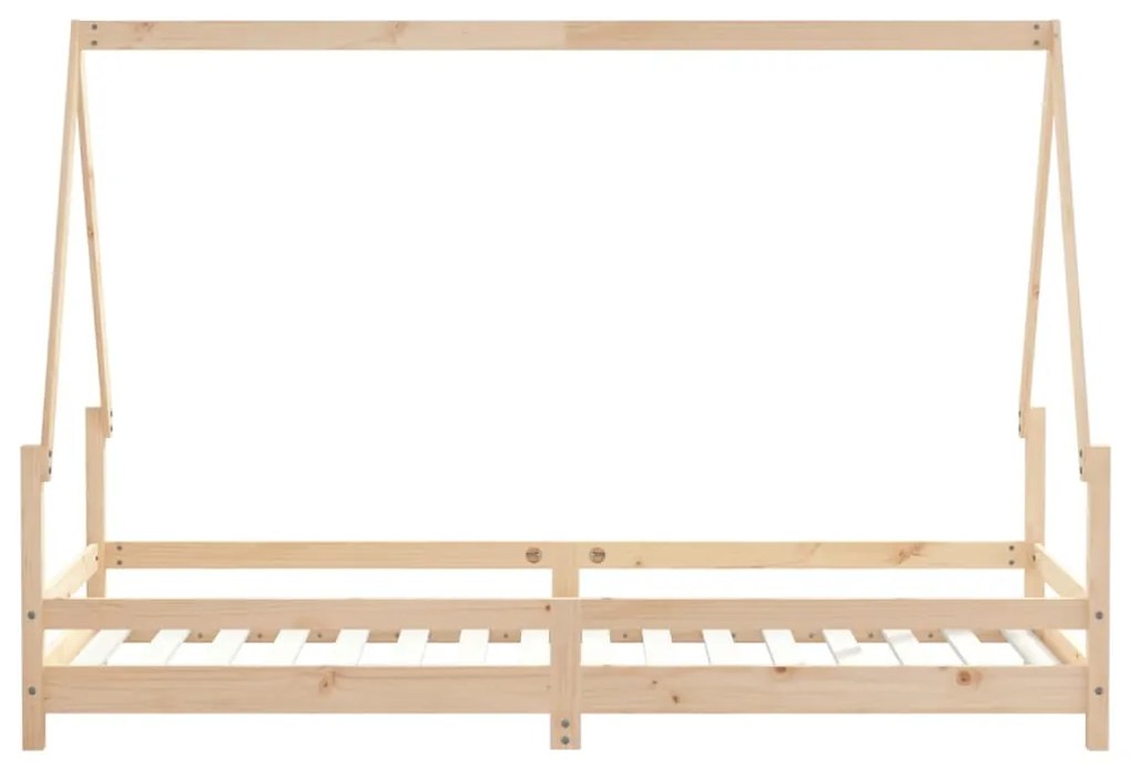 Estrutura de cama infantil 80x200 cm madeira de pinho maciça