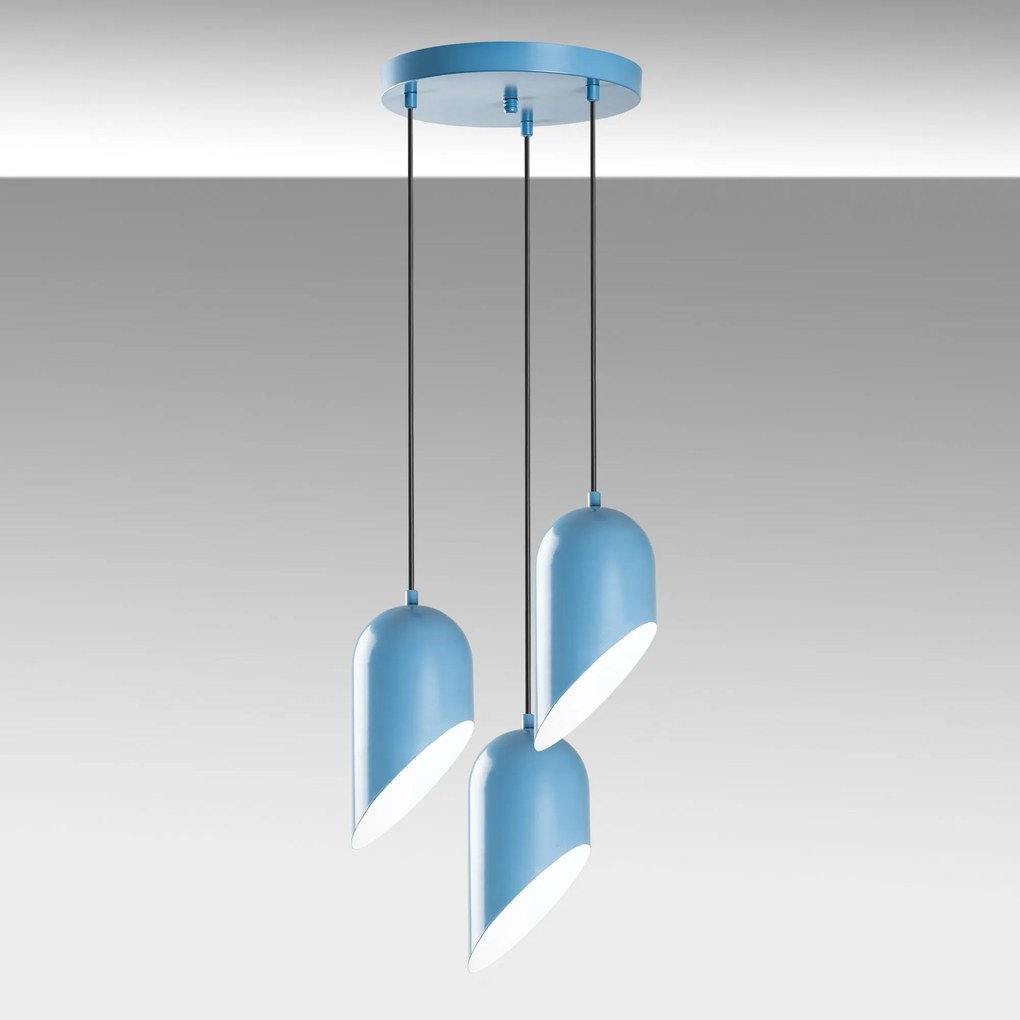 Chandelier Kesik – Azul Claro – Diâmetro 40 cm