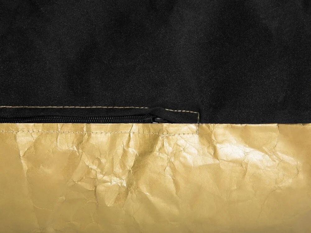 Pufe poltrona dourado DROP Beliani