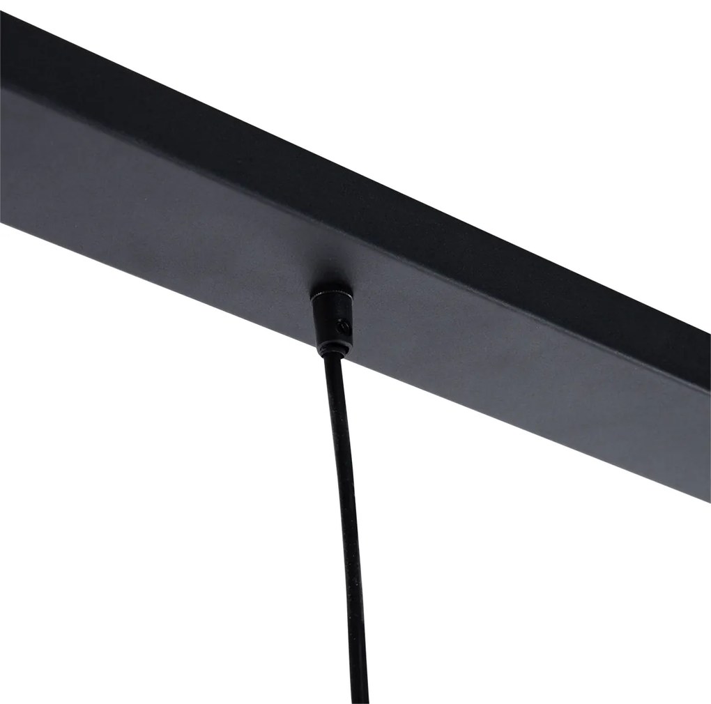 Candeeiro de suspensão moderno preto 3 luzes - Koopa Moderno