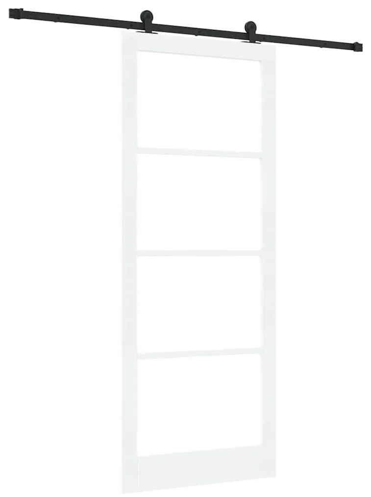 Porta Deslizante vidaXL com Conjunto de Ferragens 'ORKDAL'Branca 93x23
