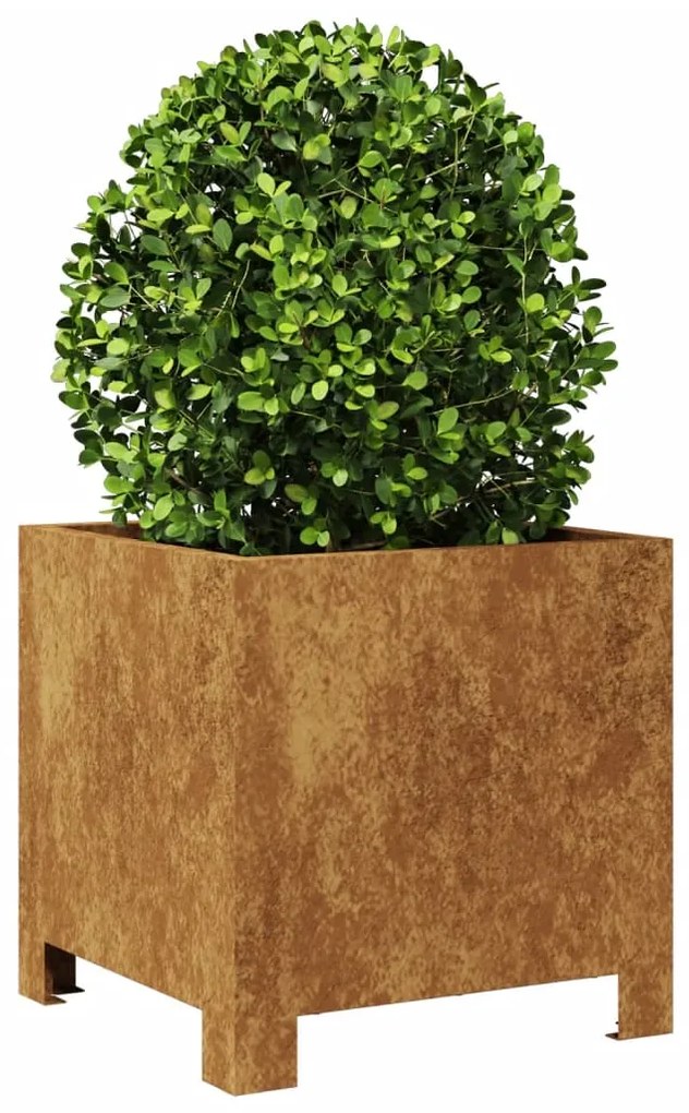 Garden Planters 2 pcs 30x30x30 cm aço resistente às intempéries