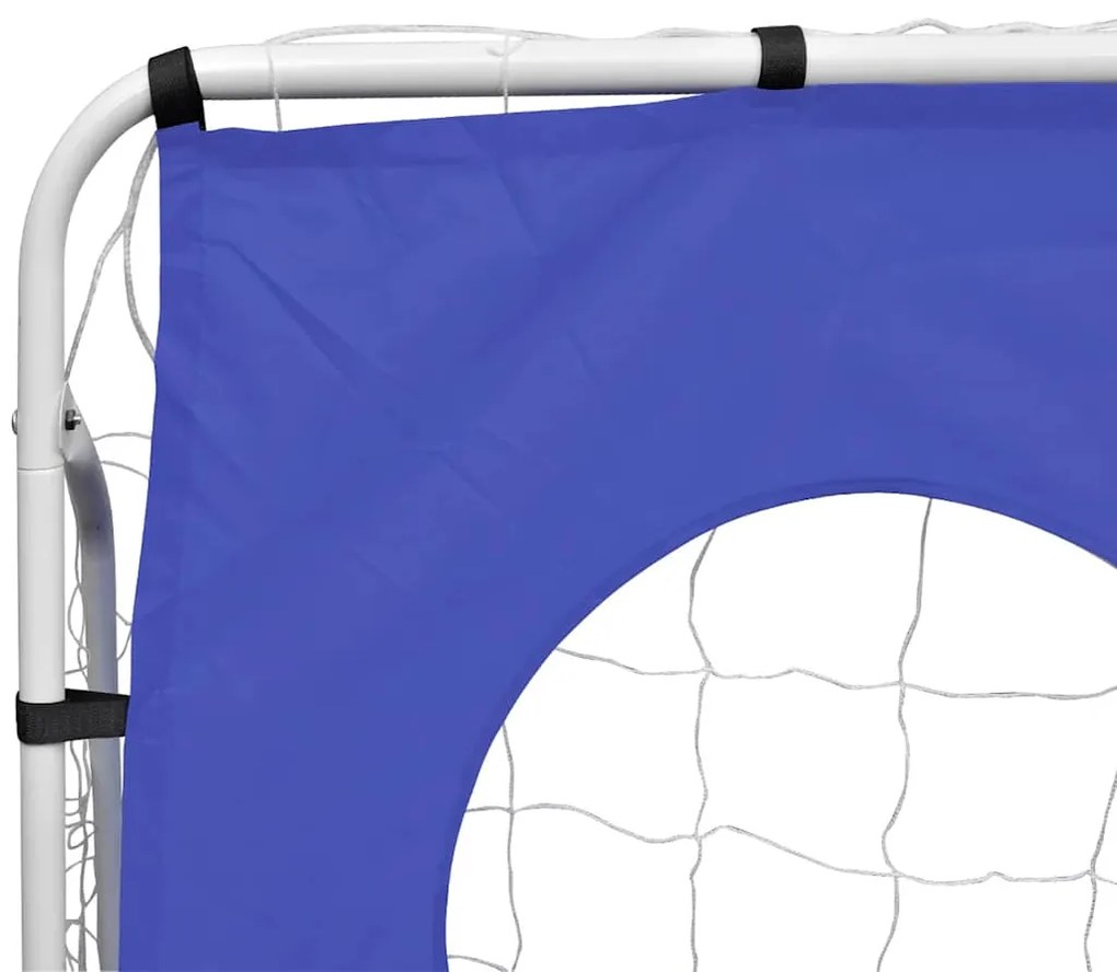 Baliza de futebol com parede pontaria 240x90x150 cm aço