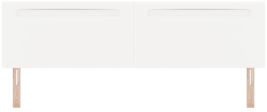 Cabeceira vidaXL Design Simples Branco Puro 200 cm Couro Sintético