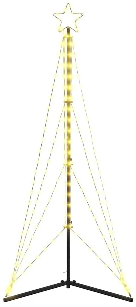 LED Árvore de Natal 363 LEDs Branco Quente 182 cm