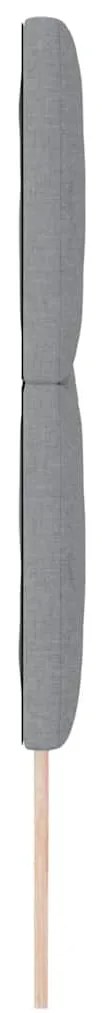 Cabeceira LED vidaXL Design de Blocos de Diamante Cinza Claro 200 cm T