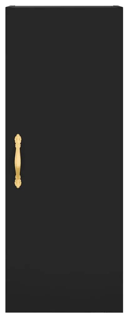 Armário de parede 34,5x34x90 cm preto