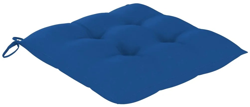 Cadeiras de jantar p/ jardim 3 pcs c/ almofadões acácia maciça