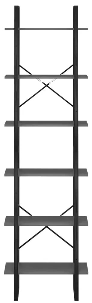 Estante 60x30x210 cm derivados de madeira cinzento