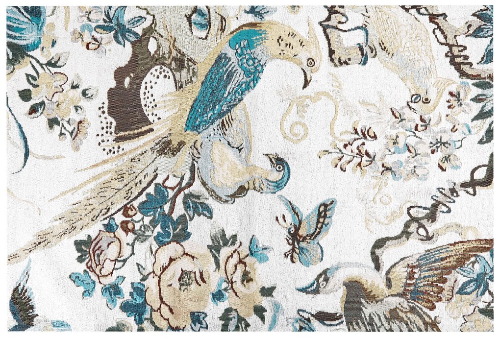 Tapete de algodão com motivo de aves multicolor 200 x 300 cm ARIHA Beliani