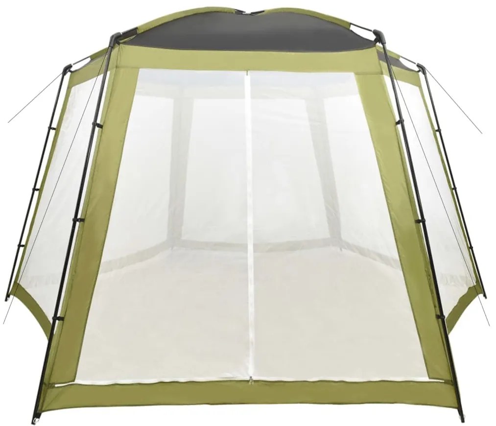 Tenda para piscina 500x433x250 cm tecido verde