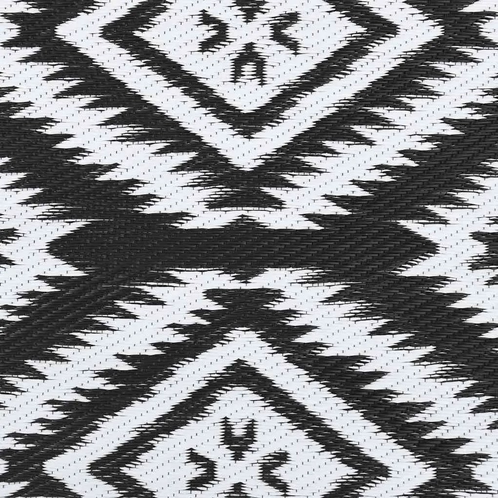 Tapete de exterior 160x230 cm ARAKIL PP preto
