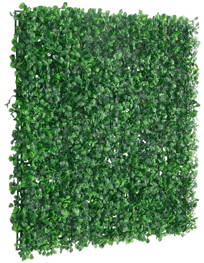 Vedação de arbusto artificial 24 pcs 50x50 cm verde