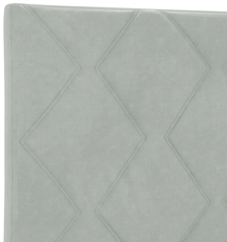 Cabeceira Design em Blocos de Diamante Cinza Claro 90 cm Veludo, vidaX