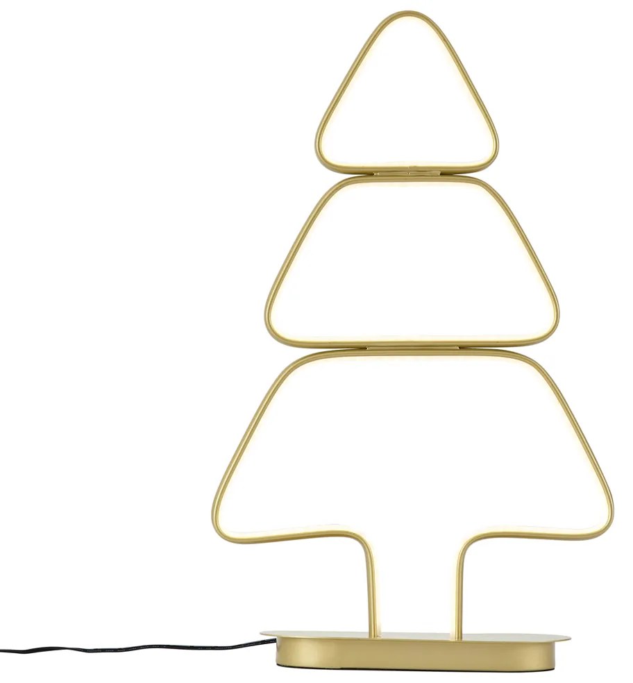 Candeeiro de Mesa Design Dourado Árvore de Natal incl. LED IP44 - Arbre