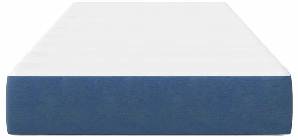 Colchão de Molas Pocket vidaXL Azul Médio 100x200x20 cm Tecido
