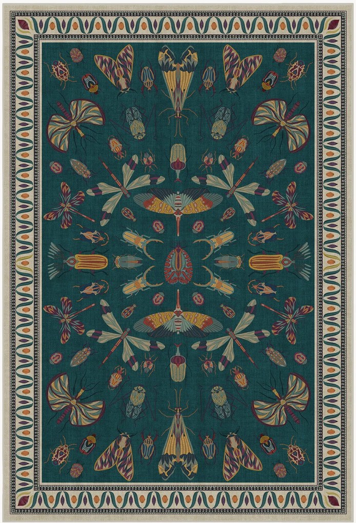 Tapete lavável de pelo curto Flutterby by Iris Apfel