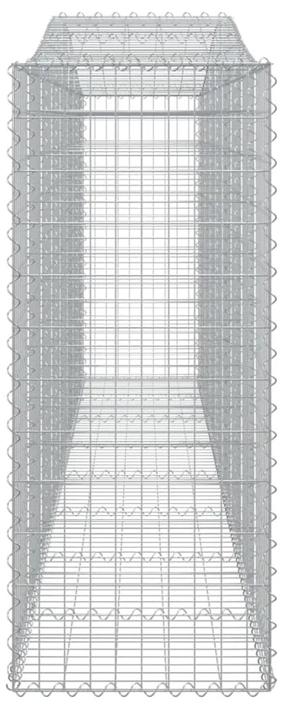 Cestos gabião arqueados 3pcs 400x50x120/140cm ferro galvanizado