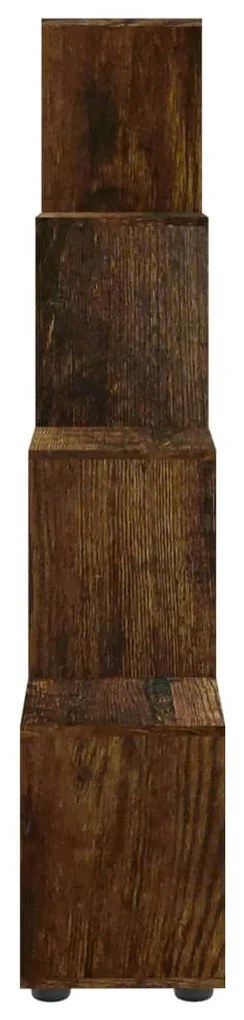 Estante escada derivados de madeira 142 cm carvalho fumado