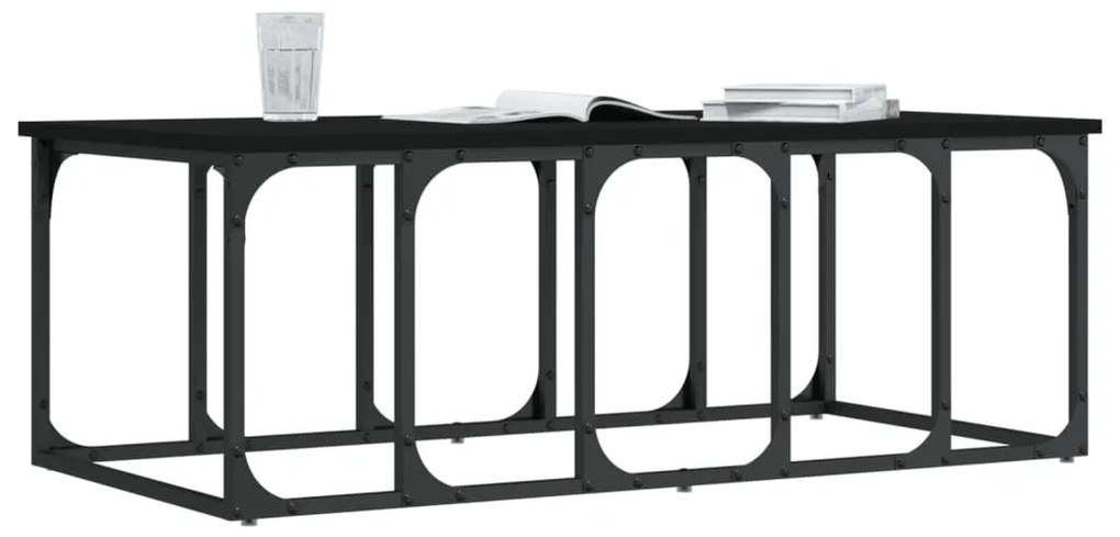 Mesa de centro 100x50x35,5 cm derivados de madeira preto
