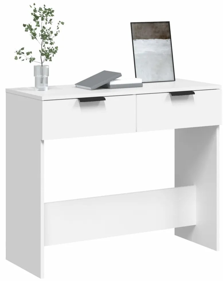 Mesa consola 90x36x75 cm derivados de madeira branco