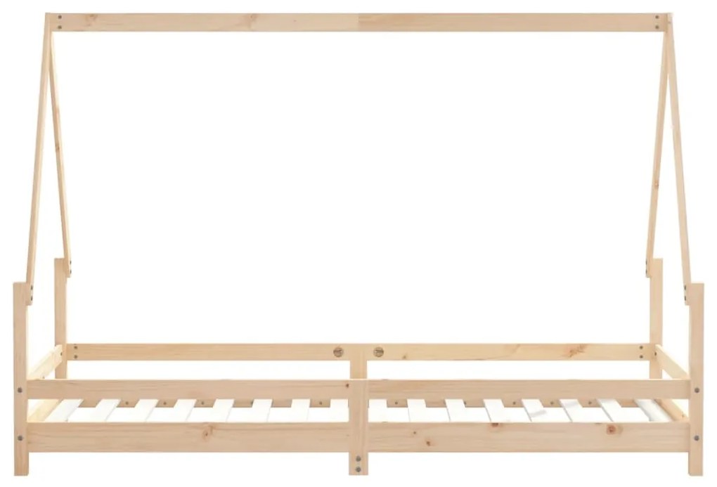 Estrutura de cama infantil 90x200 cm pinho maciço