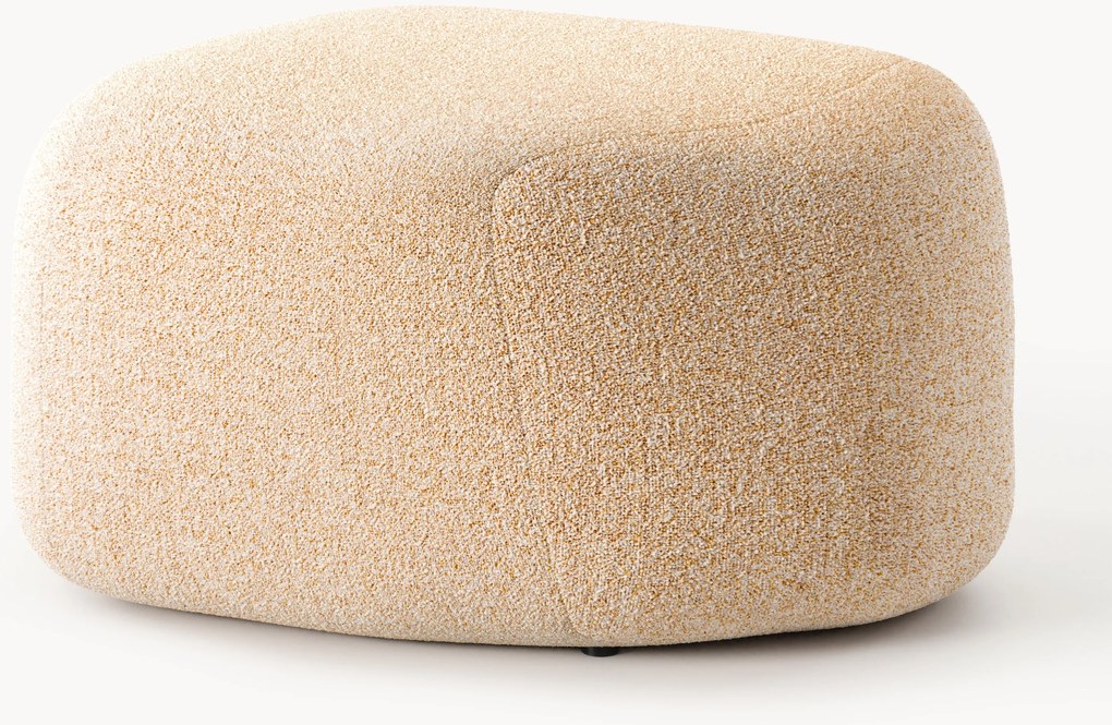 Pufe oval em bouclé Wolke