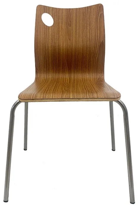 Conjunto de 5 Cadeiras de Jantar – AMELIE – 49x51x85 cm – Aço Inoxidáv