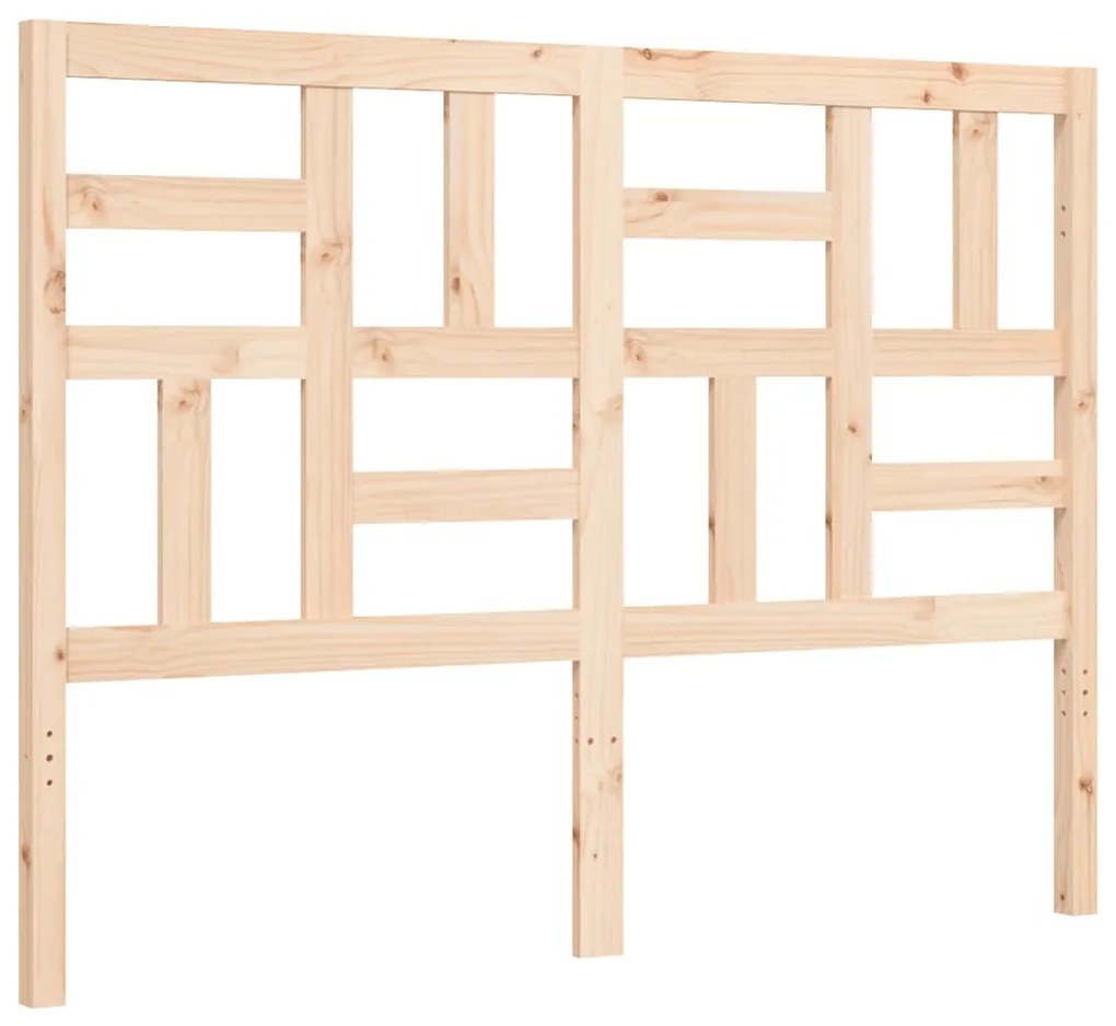 Estrutura de cama com cabeceira 120x200 cmmadeira maciça