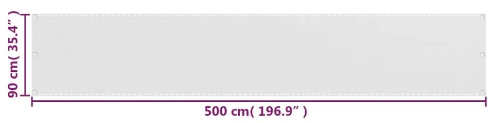 Tela de varanda 90x500 cm PEAD branco