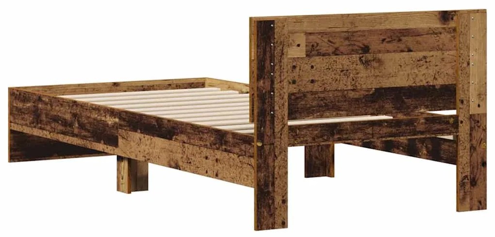 estrutura de cama Madeira Velha 90x200 cm Madeira Ingenheirada