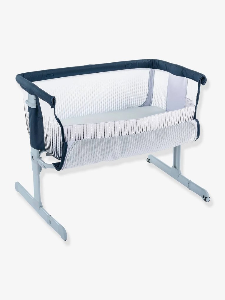 Berço cododo (cama de aproximação) Next2me Air da CHICCO azul escuro liso