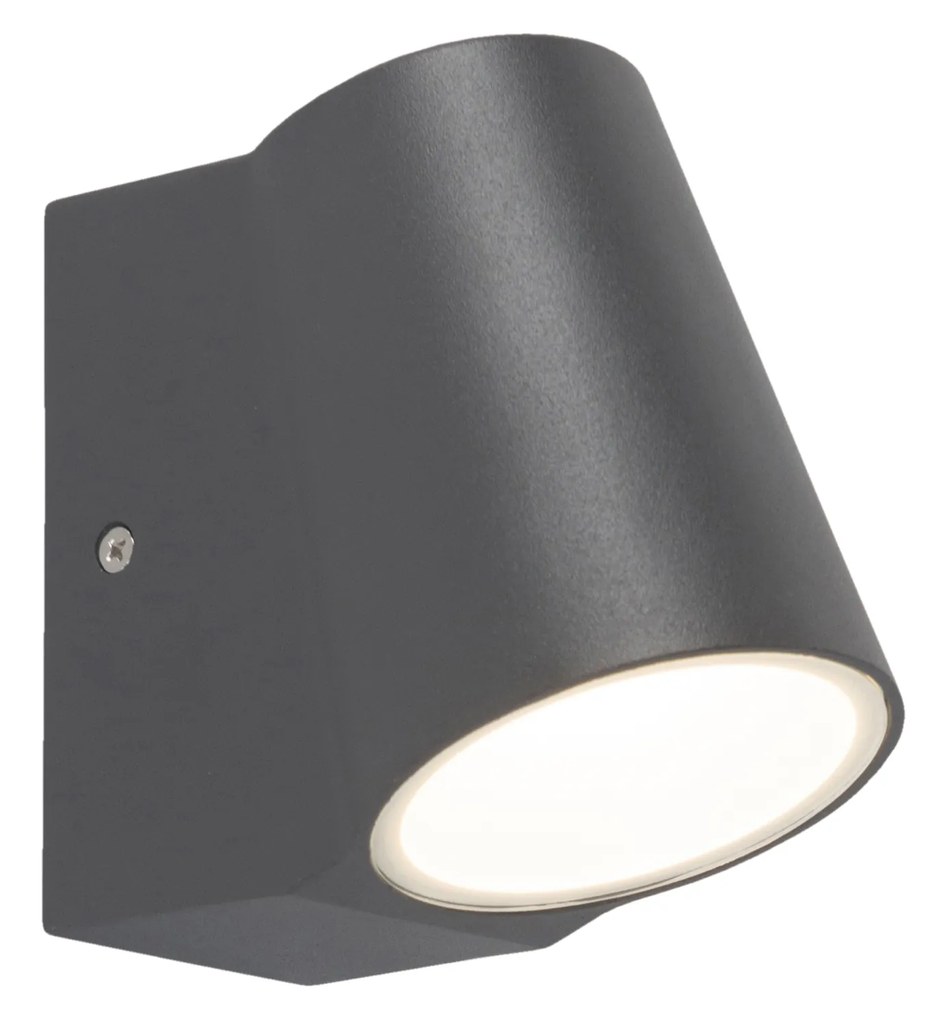 Candeeiro de parede exterior moderno antracite com LED incluído - Uma Moderno