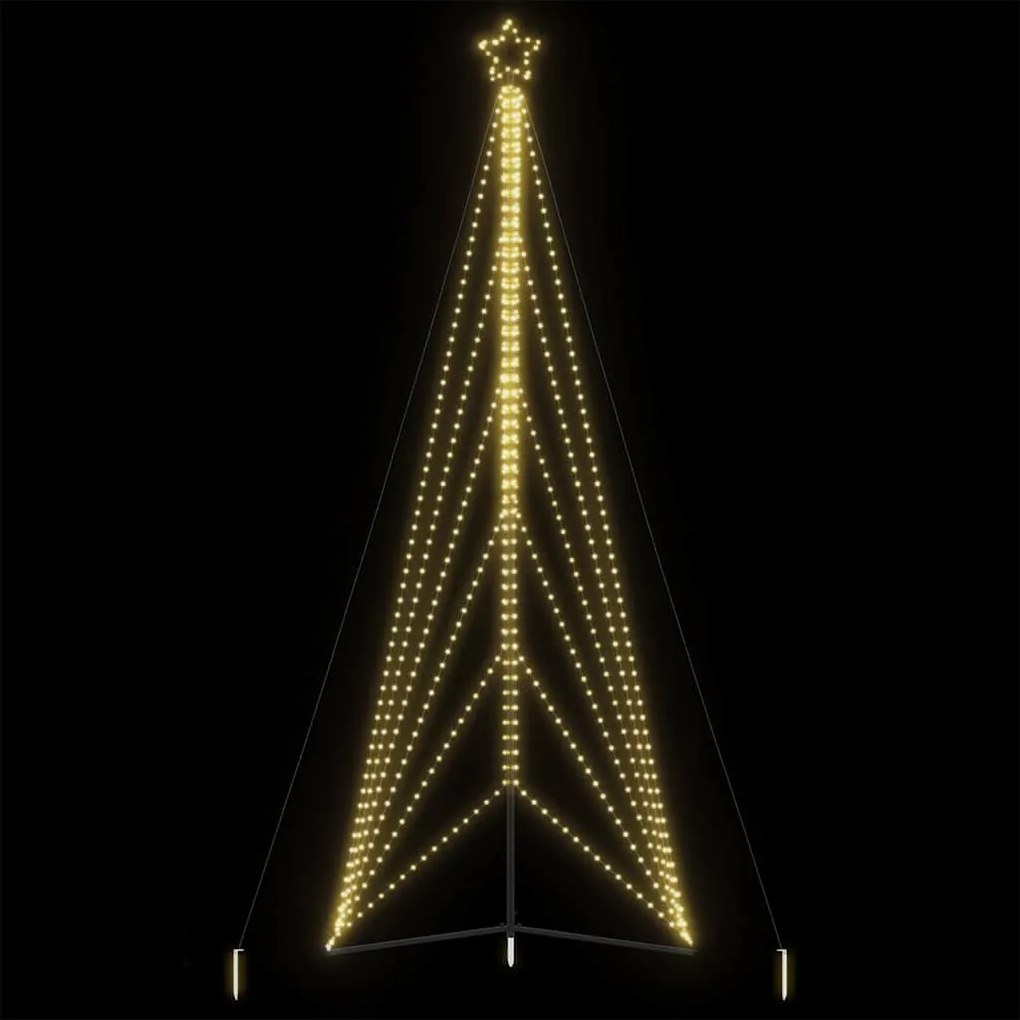 LED Árvore de Natal 861 LEDs Branco Quente 478 cm