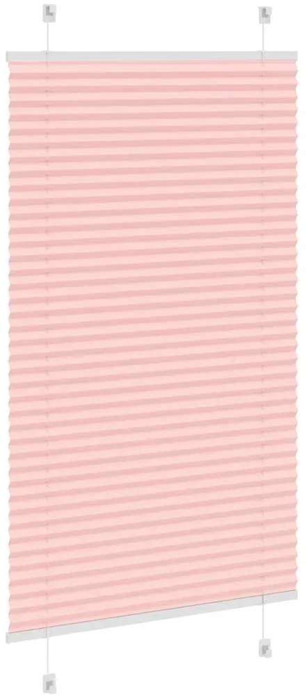 Rosa Plissada Cega 70x150 cm Largura Tecido 69,4 cm Poliéster
