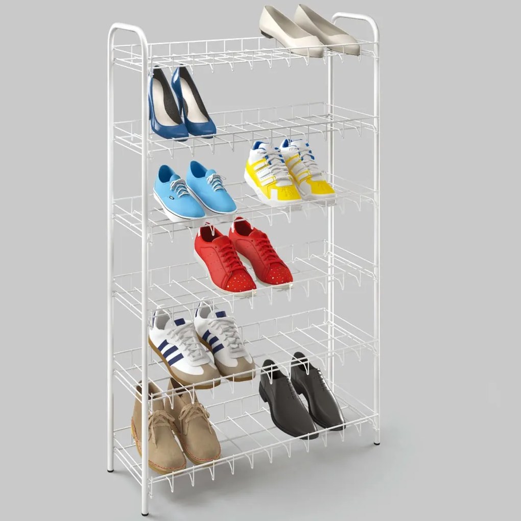 Sapateira com 6 prateleiras Shoe 6 branco