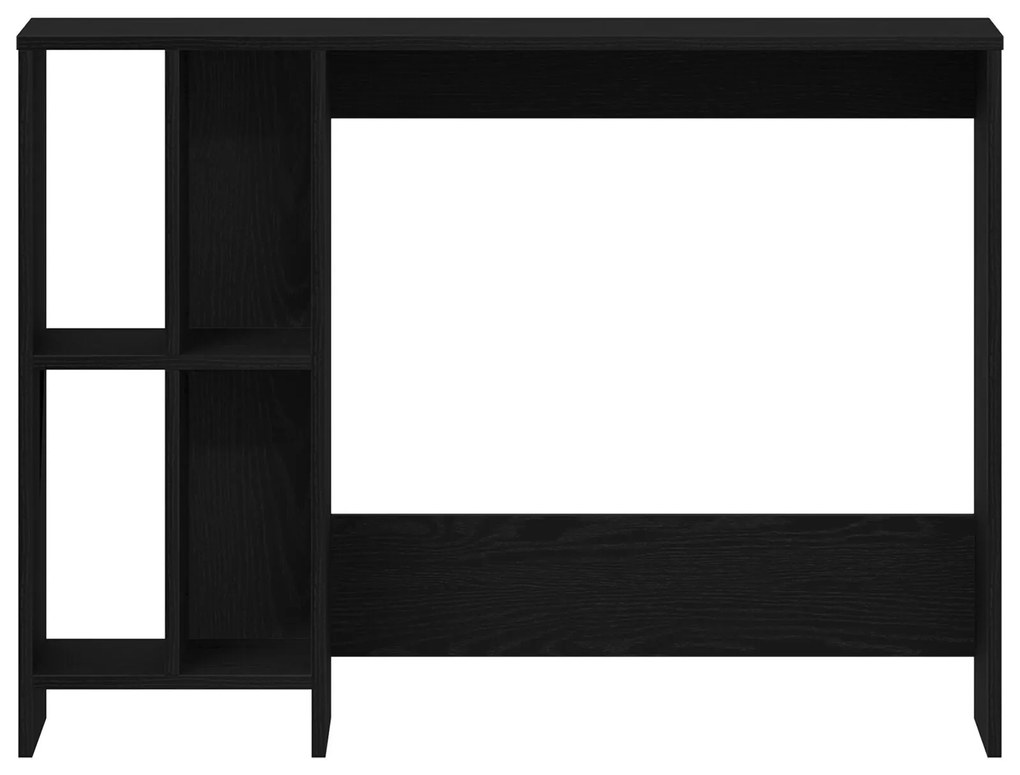 Escrivaninha vidaXL em madeira de carvalho preta 102,5x35x75 cm em mad