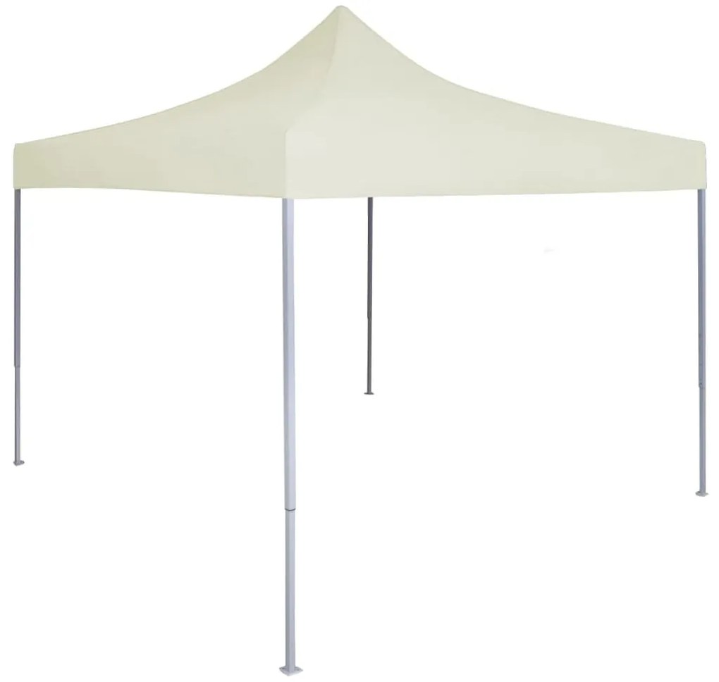Tenda dobrável profissional para festas 2x2 m aço creme