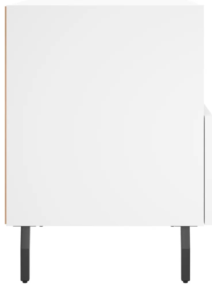 Mesas de cabeceira 2 pcs 40x35x47,5 cm deriv. de madeira branco